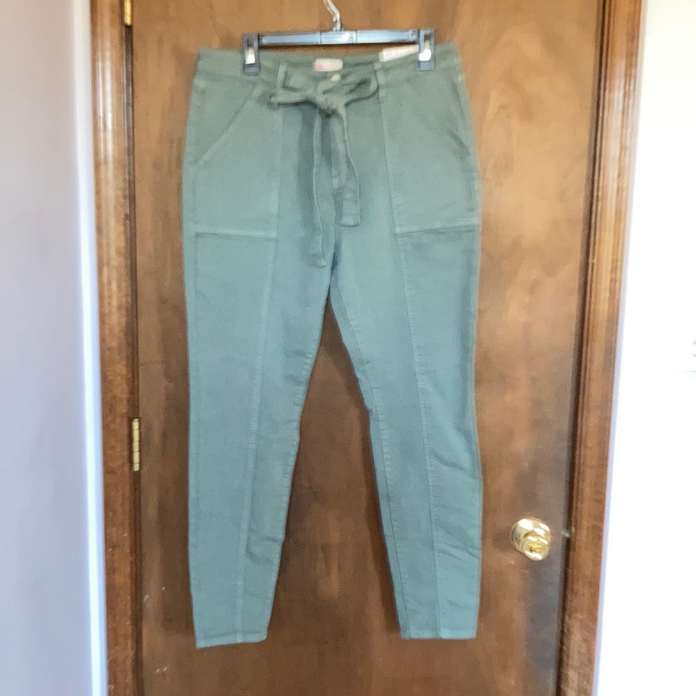 So high rise belted jegging green size 15 / 32 juniors - Picture 11 of 17